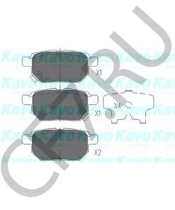 3502340-G08 WHCQ КОЛОДКА ТОРМОЗНАЯ ЗАДНЯЯ (КОМПЛЕКТ) GW VOLEEX C30 , HOVER M2 4/2, M4 в городе Королёв