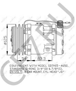 123/04999 JCB (BAMFORD) Компрессор, кондиционер в городе Королёв