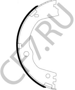 583052PA10 Hyundai/Kia MOBIS Колодки ручн STF (11~) 58305-2PA10 в городе Королёв