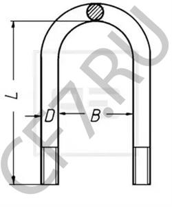 016 888 SCHMITZ CARGOBULL стремянка рессоры M22x1,5x162x240 в городе Королёв