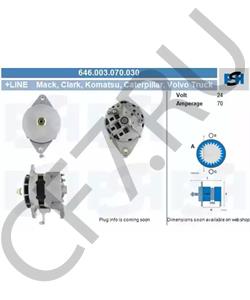 3920618 HAFFEN Генератор 6CT, M11 (24V 70A) 3935530 в городе Королёв