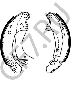 424173 DALLAS Комплект тормозных колодок в городе Королёв