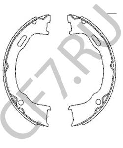 5093390AC JEEP Комплект тормозных колодок, стояночная тормозная система в городе Королёв
