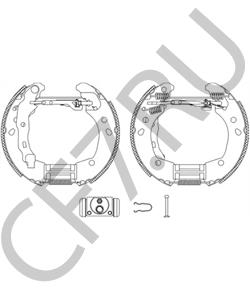 7701208357 Пекар Колодка тормозная задняя ВАЗ Vesta (к-т 4 шт) в городе Королёв