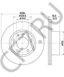 34 11 1 151 655 ALPINA Тормозной диск в городе Королёв