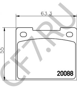 GBP223 ROVER Комплект тормозных колодок, дисковый тормоз в городе Королёв