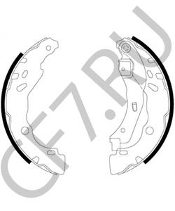 440609415R Пекар Колодка тормозная ВАЗ Lada XRAY, NISSAN Note задняя барабанная (к-т.); в городе Королёв