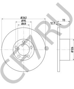 1549701 TVR Тормозной диск в городе Королёв