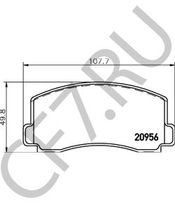 MB699887 MITSUBISHI LONSDALE Комплект тормозных колодок, дисковый тормоз в городе Королёв