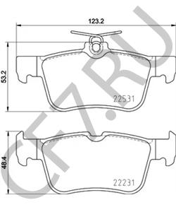 DG9C2M007CB FORD (CHANGAN) Комплект тормозных колодок, дисковый тормоз в городе Королёв