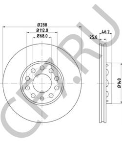 8E0 615 301 Q VW (SVW) Тормозной диск в городе Королёв
