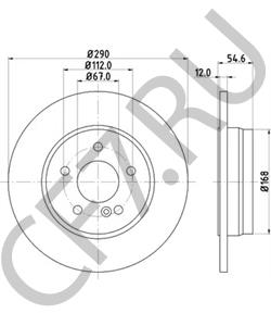 210 423 05 12 MERCEDES-BENZ (BBDC) Тормозной диск в городе Королёв