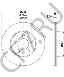 6R0615301 VW (SVW) Тормозной диск в городе Королёв