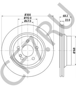 000 423 09 12 MERCEDES-BENZ (BBDC) Тормозной диск в городе Королёв
