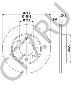 4246.X8 CITROËN (DF-PSA) Тормозной диск в городе Королёв