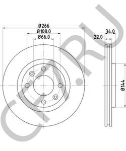 424983 CITROËN (DF-PSA) Тормозной диск в городе Королёв