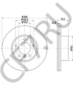 34 11 6 772 669 BMW (BRILLIANCE) Тормозной диск в городе Королёв