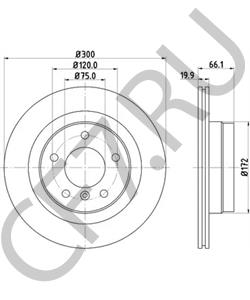 34 21 6 764 651 BMW (BRILLIANCE) Тормозной диск в городе Королёв