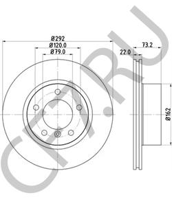 34 11 6 764 641 BMW (BRILLIANCE) Тормозной диск в городе Королёв