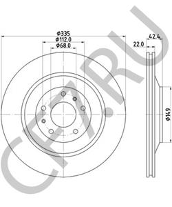 3D0615601C BENTLEY Тормозной диск в городе Королёв