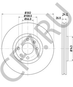 424981 DS Тормозной диск в городе Королёв