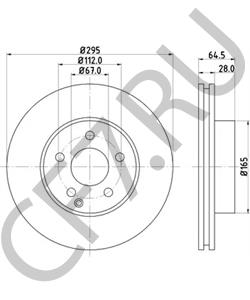 212 421 13 12 MERCEDES-BENZ (BBDC) Тормозной диск в городе Королёв