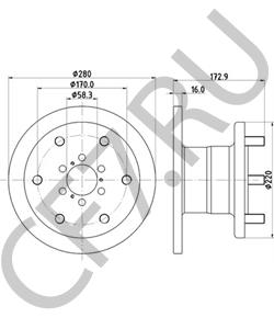 1904531 OM Тормозной диск в городе Королёв