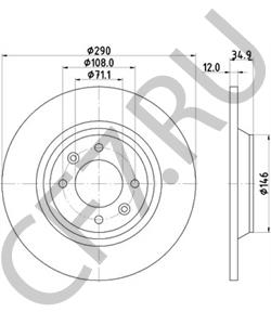 4249F7 DS (CAPSA) Тормозной диск в городе Королёв
