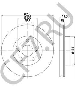 43512-47040 TOYOTA (GAC) Тормозной диск в городе Королёв