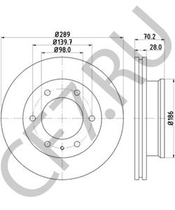 UM5133251 FORD AUSTRALIA Тормозной диск в городе Королёв