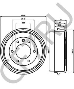 91118872 SAAB Тормозной барабан в городе Королёв
