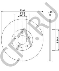 DG9C1125AC FORD (CHANGAN) Тормозной диск в городе Королёв
