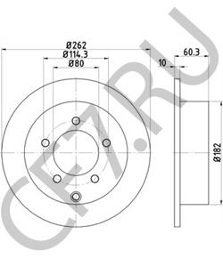 05105515AA Chrysler/Dodge/Jeep ТОРМОЗНОЙ ДИСК [ORG в городе Королёв