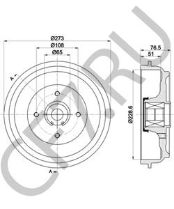 4247 50 DS Тормозной барабан в городе Королёв