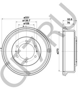 MB895470 AUWÄRTER Тормозной барабан в городе Королёв