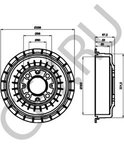 21080-3502070-00 Автоваз БАРАБАН ТОРМОЗНОЙ АВТОВАЗ ВАЗ-2108 В УПАКОВКЕ в городе Королёв