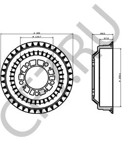 21213502070 ЗавГар Барабан тормозной 2121,21213,2123 '' в городе Королёв