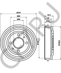 790833 INNOCENTI Тормозной барабан в городе Королёв