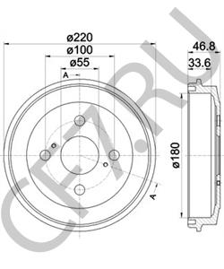 42431B1020000 PERODUA Тормозной барабан в городе Королёв