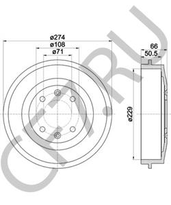 91509908 SOLO Тормозной барабан в городе Королёв