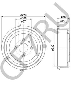 90077721 BEDFORD Тормозной барабан в городе Королёв