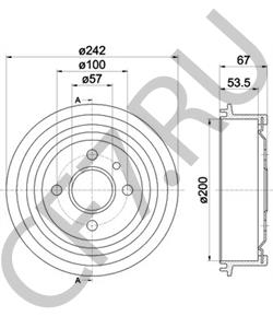 90168958 ASÜNA Тормозной барабан в городе Королёв
