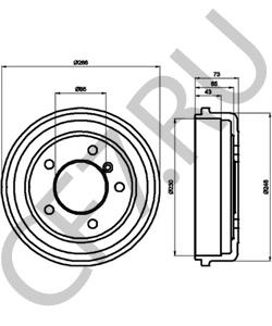 A6014235101 EVOBUS Тормозной барабан в городе Королёв