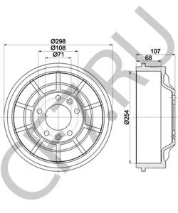 1400178980 ALFAROME/FIAT/LANCI Тормозной барабан в городе Королёв
