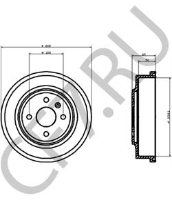 24 444 064 HOLDEN Тормозной барабан в городе Королёв