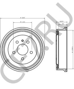 90538928 BAIC Тормозной барабан в городе Королёв