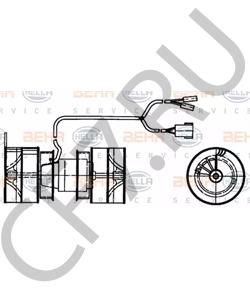 81 61930 6043 MAN Вентилятор салона в городе Королёв