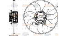 SKODA (SVW) Вентилятор, охлаждение двигателя