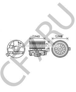 6001547691 RENAULT TRUCKS Вентилятор салона в городе Королёв