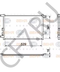 468 4284 2 ALFA ROMEO Конденсатор, кондиционер в городе Королёв